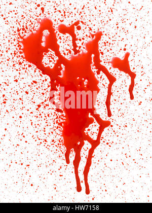 Blood drips and splatter.