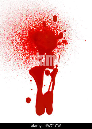 Blood drips and splatter.