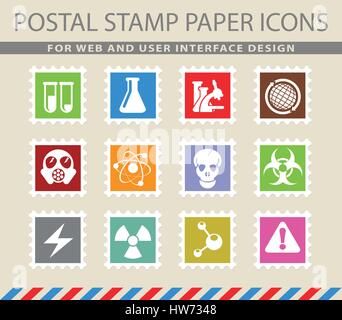 Science  simply symbols for web and user interface Stock Vector
