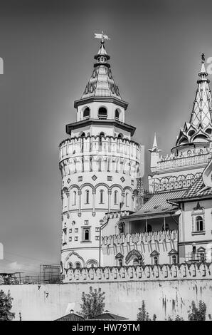 The iconic complex 'Kremlin in Izmailovo' aka Izmailovskiy Kremlin, a cultural center in Moscow, Russia Stock Photo
