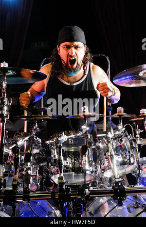 Dream Theater, Mike Portnoy, drummer, music, artist, band Dream Theater, american progressive metal band, dream, theater,photo Kazimierz Jurewicz Stock Photo