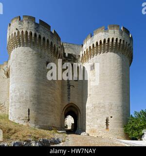 France, Gard, Villeneuve les Avignon, Saint Andre Fort Stock Photo