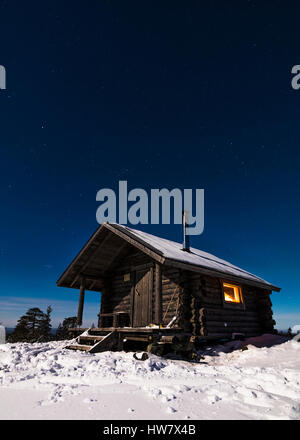 Kivalo open wilderness hut Stock Photo