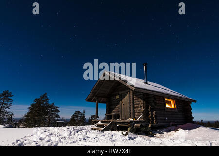 Kivalo open wilderness hut Stock Photo