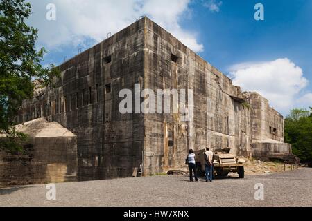 France, Pas de Calais, Eperlecques, Le Blockhaus de Eperlecques, World War Two German V2 rocket bunker, exterior Stock Photo