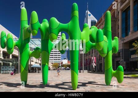 Australia, Western Australia, Perth, Forrest Place sculpture Stock Photo