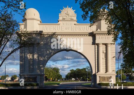 Australia, Victoria, Ballarat, Arch of Victory, Remebrance Drive Stock Photo