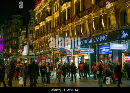 England, London, Soho, Leicester Square, evening Stock Photo