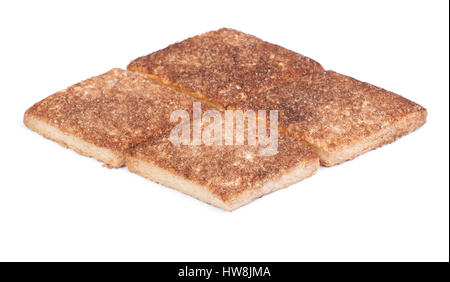Rhombus shape cookies isolated on white background Stock Photo