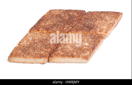 Rhombus shape cookies isolated on white background Stock Photo