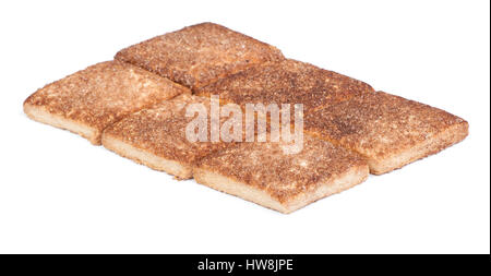Rhombus shape cookies isolated on white background Stock Photo