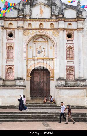 Guatemala, Sacatepequez department, San Juan del Obispo, village close to Antigua Guatemala, colonial church Stock Photo