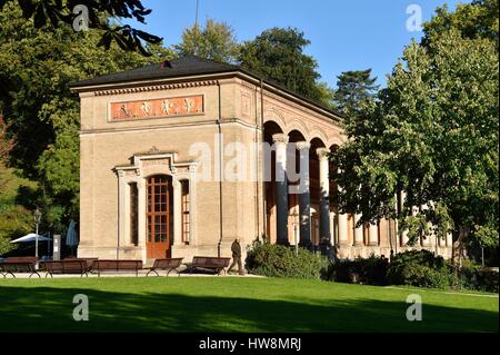 Germany, Baden Wurttemberg, Black Forest (Schwarzwald), Baden Baden, Kurgarten, Trinkhalle (pump house) Stock Photo