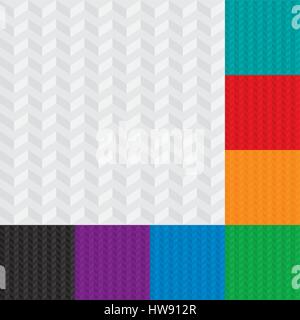 Multicolor Set of Seamless Wallpaper Pattern. Fashionable Vector Tileable Background for Web Design or Wrapping Paper Stock Vector