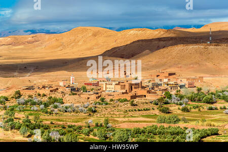 Landscape near Ait Ben Haddou village in Morocco Stock Photo