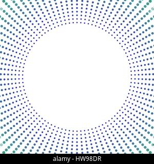 Abstract background, frame with halftone effect and place for your text, dot pattern, vector illustration. Stock Vector