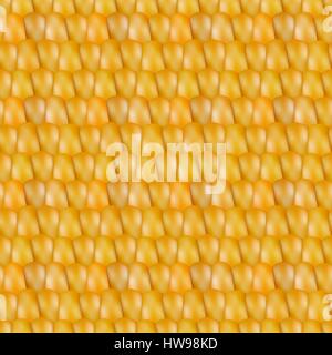 Grainy background. Realistic seamless texture corn vector illustration. Stock Vector