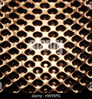 Texture of metal with cells Stock Photo
