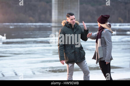 Young couple having relationship difficulties Stock Photo