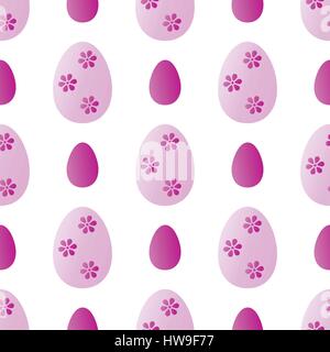 Seamless pattern of Easter eggs Stock Vector