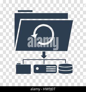 Icon Backup Day. Icon in the linear style Stock Vector