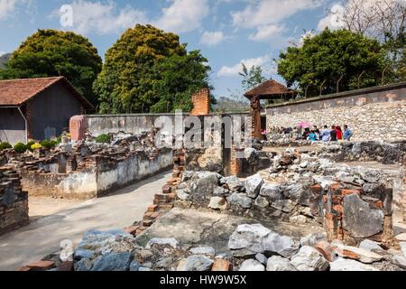 Vietnam, Son La, Old French Prison, exterior Stock Photo