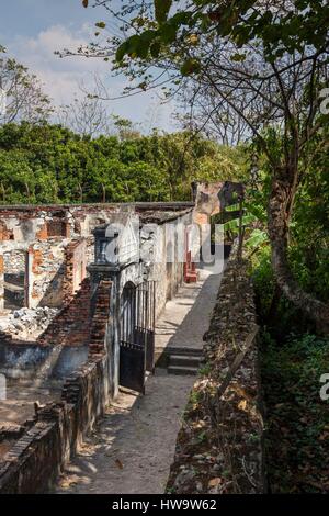 Vietnam, Son La, Old French Prison, exterior Stock Photo