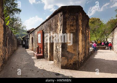 Vietnam, Son La, Old French Prison, exterior Stock Photo