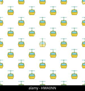 Funicular pattern, cartoon style Stock Vector