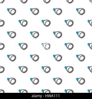 Lock for bicycle pattern, cartoon style Stock Vector