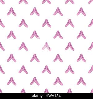 Pointe shoes pattern, cartoon style Stock Vector