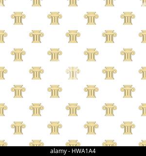 Roman column pattern, cartoon style Stock Vector