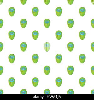 Stopwatch pattern, cartoon style Stock Vector