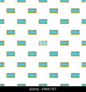 Taximeter pattern, cartoon style Stock Vector