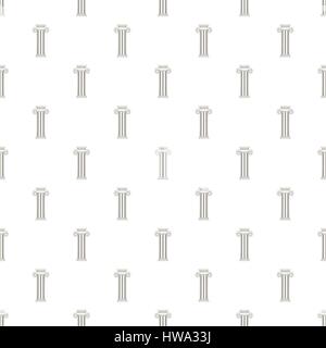 Decorative roman pillar pattern, cartoon style Stock Vector