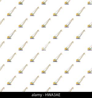 Crane pattern, cartoon style Stock Vector