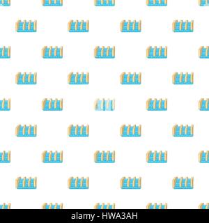 Water dam pattern, cartoon style Stock Vector