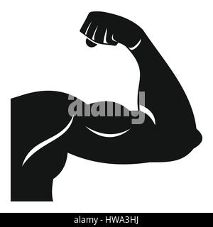 Biceps icon, simple style Stock Vector