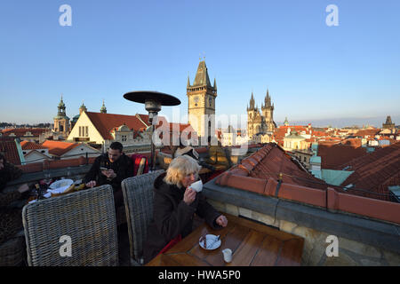 Czech Republic, Central Bohemia, Prague, historical center listed as World Heritage by UNESCO, the Old Town (Stare Mesto), Old Town Square (Staromests Stock Photo