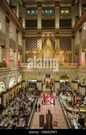 United States, Pennsylvania, Philadelphia, interior of Macy's department store, formerly Wanamakers Stock Photo