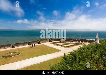 Chile, Chiloe Island, Ancud, Fuerte San Antonio, 18th century fort Stock Photo