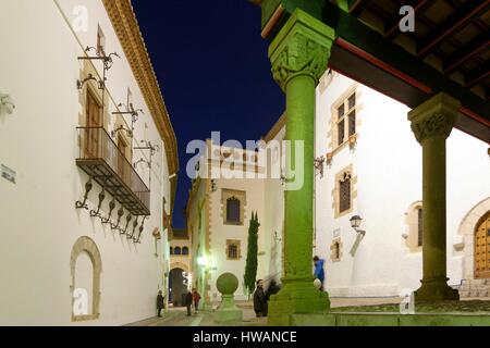 Spain, Catalonia, Barcelona Province, Garraf comarca, Sitges, Museu Cau Ferrat, Palau de Maricel Stock Photo