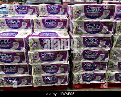 Toilet paper shopping Stock Photo