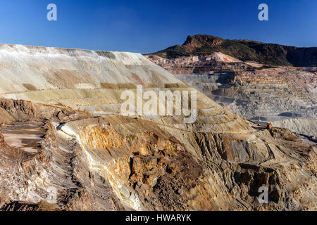 Santa Rita Open Pit Copper Mine, near Silver City, New Mexico USA Stock Photo