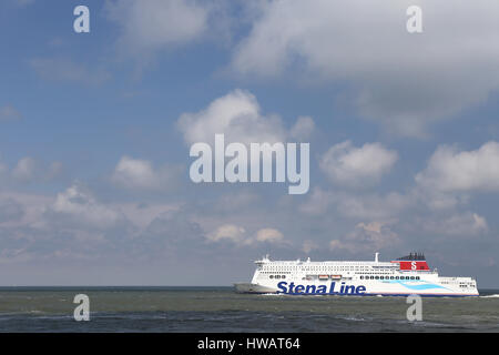 STENA HOLLANDICA leaving Hook of Holland Stock Photo