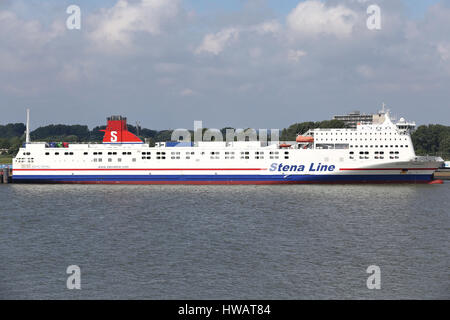 STENA TRANSIT at terminal in Hook of Holland Stock Photo