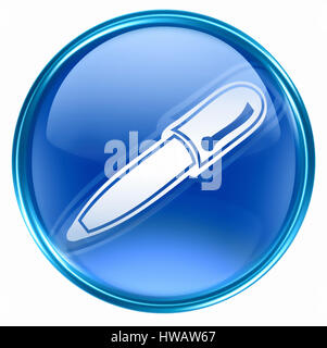 Pen icon. Internet button on white background Stock Photo - Alamy