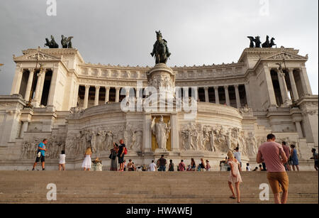 Altare della Patria, Venice Square, Rome, Italy  on September 01, 2016. Stock Photo