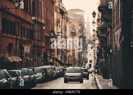 ROME - MAY 12: Street view on May 12, 2016 in Rome, Italy. Rome ranked 14th in the world, and 1st the most popular tourism attraction in Italy. Stock Photo