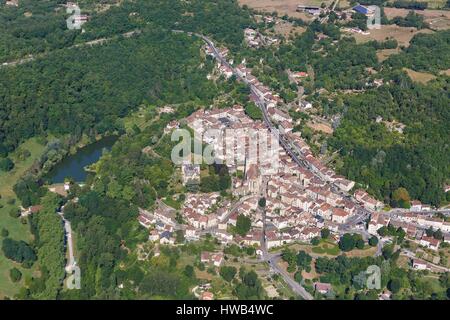 France, Tarn et Garonne, Caylus (aerial view) Stock Photo